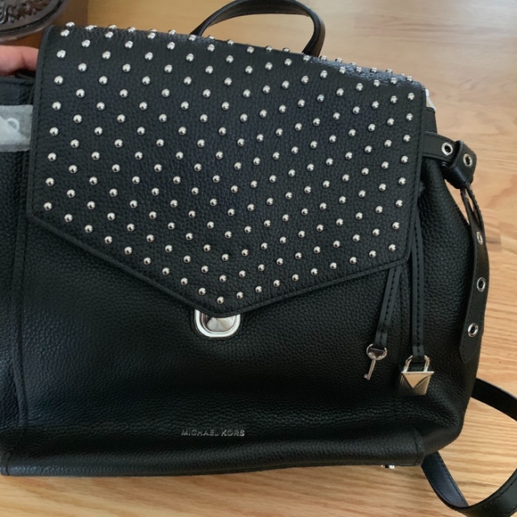 Black Michael Kors Studded Backpack main image 4